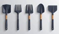 Essential Hand Tools for Home Gardening Flat Lay Royalty Free Stock Photo