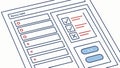 Input form vector design for user interface and data entry vector design Generative AI Royalty Free Stock Photo