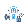 Essential IoT Security Icon for Protection Royalty Free Stock Photo