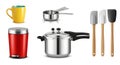 Essential Kitchen and Home Appliances Set Royalty Free Stock Photo
