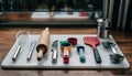 Essential Kitchen Tools and Baking Utensils Collection Royalty Free Stock Photo