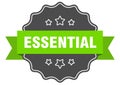 essential label. essential isolated seal. sticker. sign