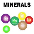 Essential Minerals Royalty Free Stock Photo