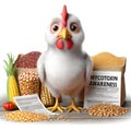 Essential Mycotoxin Awareness and Dangers in Grain for Poultry. AI images