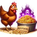 Essential Mycotoxin Dangers in Corn & Grain for Poultry. AI images