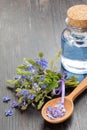 Essential oil and healing flowers