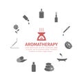 Essential Oil icon. Aromatherapy oils set. Vector