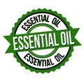 Essential oil label or sticker