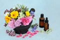 Essential Oil Preparation for Aromatherapy Treatment Royalty Free Stock Photo