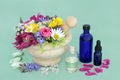 Essential Oil Preparation for Aromatherapy Treatments Royalty Free Stock Photo