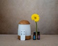 Essential oils diffuser, white Royalty Free Stock Photo