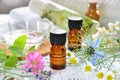 Essential oils and herbal cosmetics