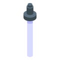 Essential oils pipette icon, isometric style