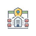 Essential Security Architecture Icon for Management Royalty Free Stock Photo