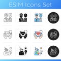 Essential services icons set