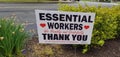 Essential Workers Sign