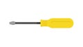 Essential yellow Phillips head screwdriver tool, vector design Generative AI Royalty Free Stock Photo