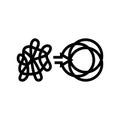 essentialism lifestyle line icon vector illustration