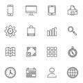 Essentials line icons set