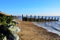 Essex Coastline with Groyne Royalty Free Stock Photo