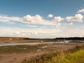 Essex outside empty tide out day time estuary river boats landscape Royalty Free Stock Photo