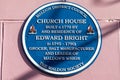 Church House and Edward Bright Plaque in Maldon, Essex