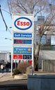 Esso Gas Station Sign