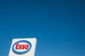 Esso logo on its gas service station