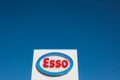 Esso logo on its gas service station