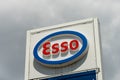 Esso Logo Sign of the Petrol Station