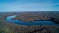 Esson Lake from an aerial view Royalty Free Stock Photo