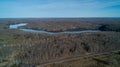 Esson Lake from an aerial view Royalty Free Stock Photo