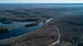 Esson Lake from an aerial view Royalty Free Stock Photo