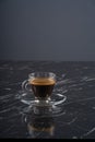 Esspresso on Marble Background stock photo