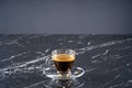 Esspresso on Marble Background stock photo