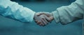 Establish Partnership With Solid Handshake, Symbolize Cooperation In Working Agreement Royalty Free Stock Photo