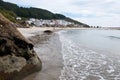 Estaca de Bares in Galicia, beach and boats. Royalty Free Stock Photo