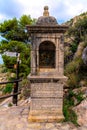 Estacion Tercera, the third of fourteen historic religious structures on the path up to the castle Cullera