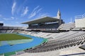 Estadi Olimpic Lluis Companys (Barcelona Olympic Stadium) on May 10, 2010 in Barcelona, Spain. Royalty Free Stock Photo