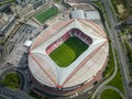 Estadio do Sport Lisboa e Benfica. Multi-purpose Stadium located in Lisbon, Portugal. Drone Point of View. Football Stadium