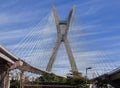 Estaiada Bridge Sao Paulo Sunset Royalty Free Stock Photo