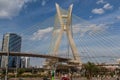 Estaiada Bridge Sao Paulo Sunset