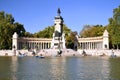 Estanque Grande in Retiro Park in Madrid, Spain Royalty Free Stock Photo