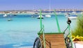 Estany des peix in Formentera lake Mediterranean Royalty Free Stock Photo