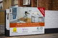 Estate agent advertising hoarding