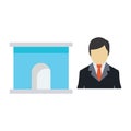 Estate agent Isolated Vector icon which can easily modify or edit Royalty Free Stock Photo