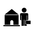 Estate agent Isolated Vector icon which can easily modify or edit Royalty Free Stock Photo