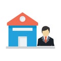 Estate agent Isolated Vector icon which can easily modify or edit Royalty Free Stock Photo