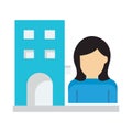 Estate agent Isolated Vector icon which can easily modify or edit Royalty Free Stock Photo