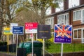 Estate Agent Signs in London Royalty Free Stock Photo
